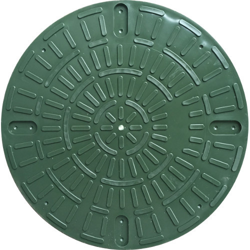 Люк пластиковый 300 мм универсальный зеленый
